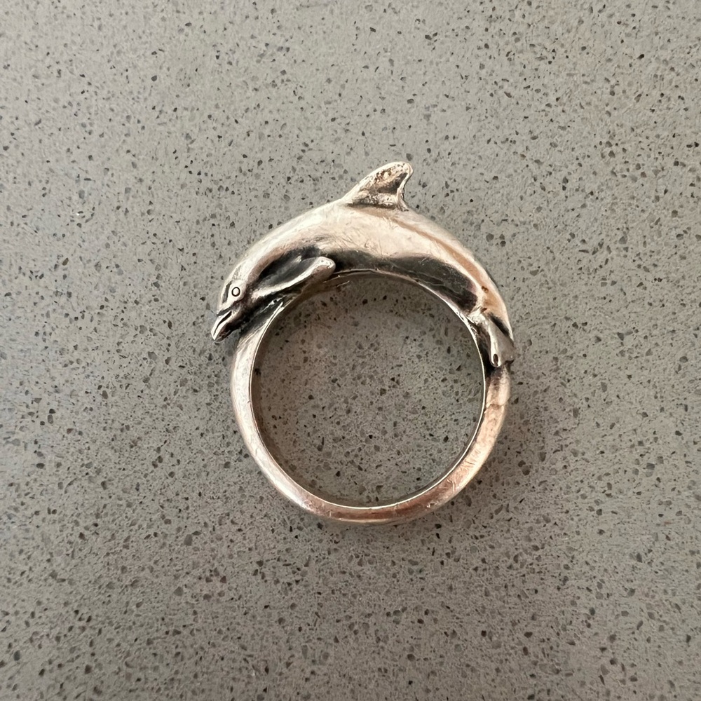 James Avery Silver Dolphin Ring - image 1